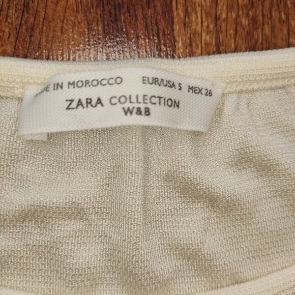 Zara W&B collection floral Mini Dress / Tunic size S - Picture 3 of 5